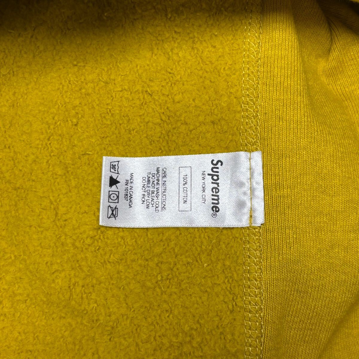 19fw Supreme Micro Logo Hooded Sweatshirt Mustard size M 19fw Supreme Micro Logo Hooded Sweatshirt Mustard size M