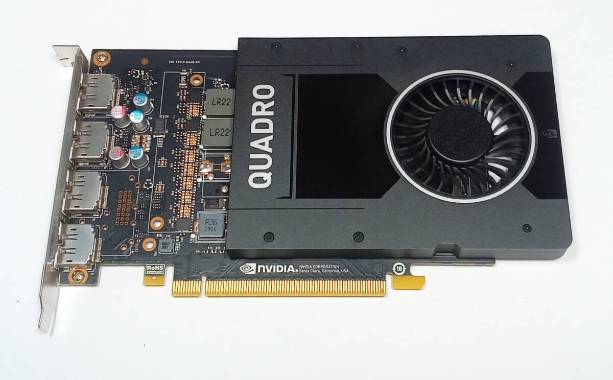 nVIDIA Quadro P2000 (5GB)　PCI-Express x16　動作OK　即決　送料無料