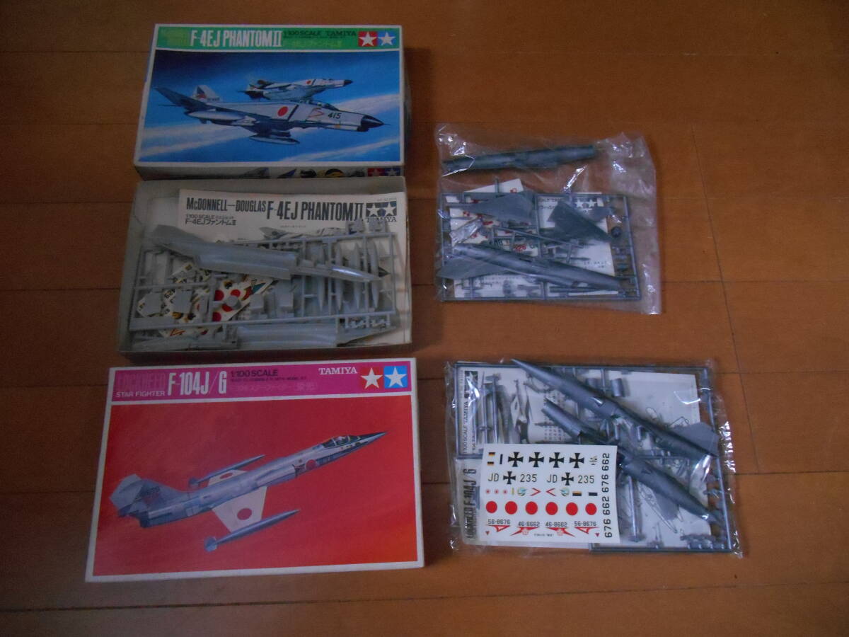  Tamiya 1/100 MIG-21( коробка нет ) F-4EJ F104 3 машина комплект 
