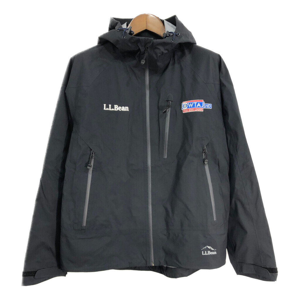 パリコレクション アウトドア マウンテンパーカー エルエルビーン L.L.Bean 企業ロゴ S4938 古着 中古 M) (メンズ ブラック 男性用