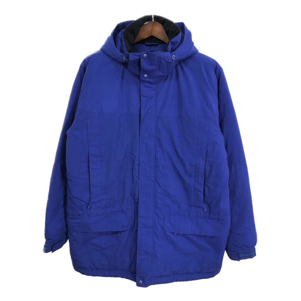売れ筋がひ新作! ナイロン 中綿 エルエルビーン L.L.Bean マウンテンパーカー S5891 古着 中古 L) (メンズ ブルー アウトドア PRIMALOFT 男性用
