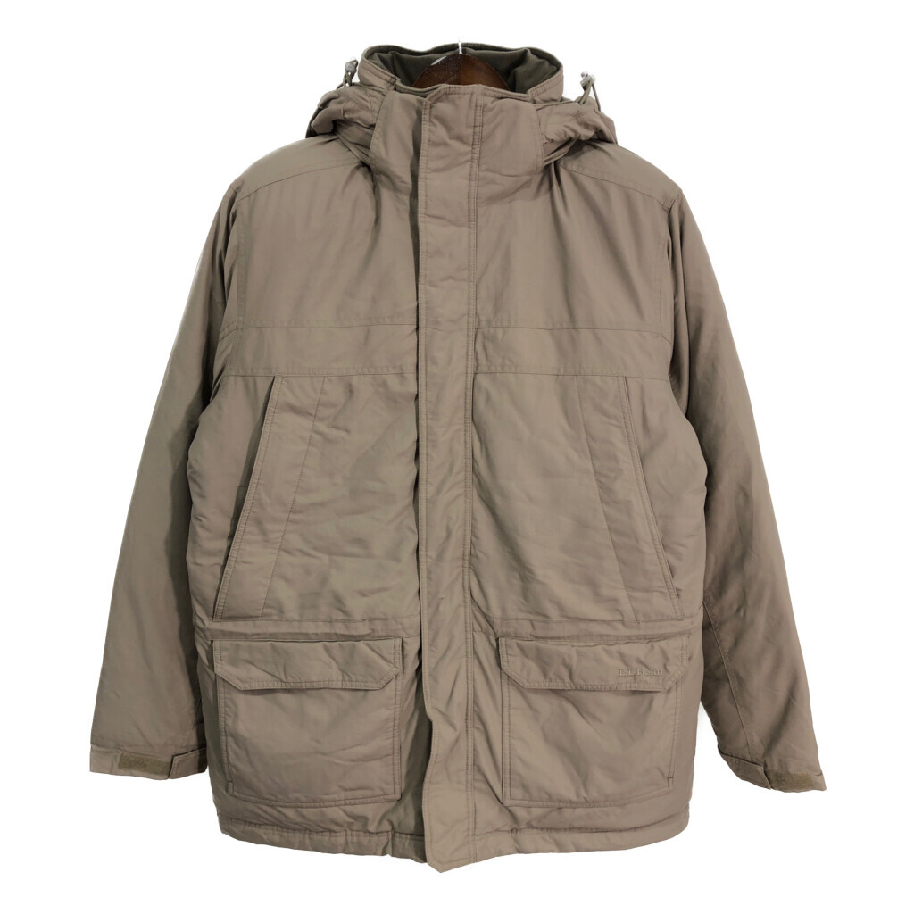 最新情報 アウトドア ダウンジャケット エルエルビーン L.L.Bean ベージュ S5899 古着 中古 M) (メンズ 男性用