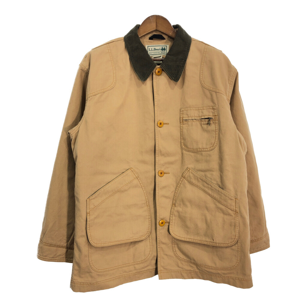 まとめ買いでお得 ハンティングジャケット 中綿 エルエルビーン L.L.Bean PRIMALOFT S7247 古着 中古 L) (メンズ ライトブラウン アウトドア 男性用