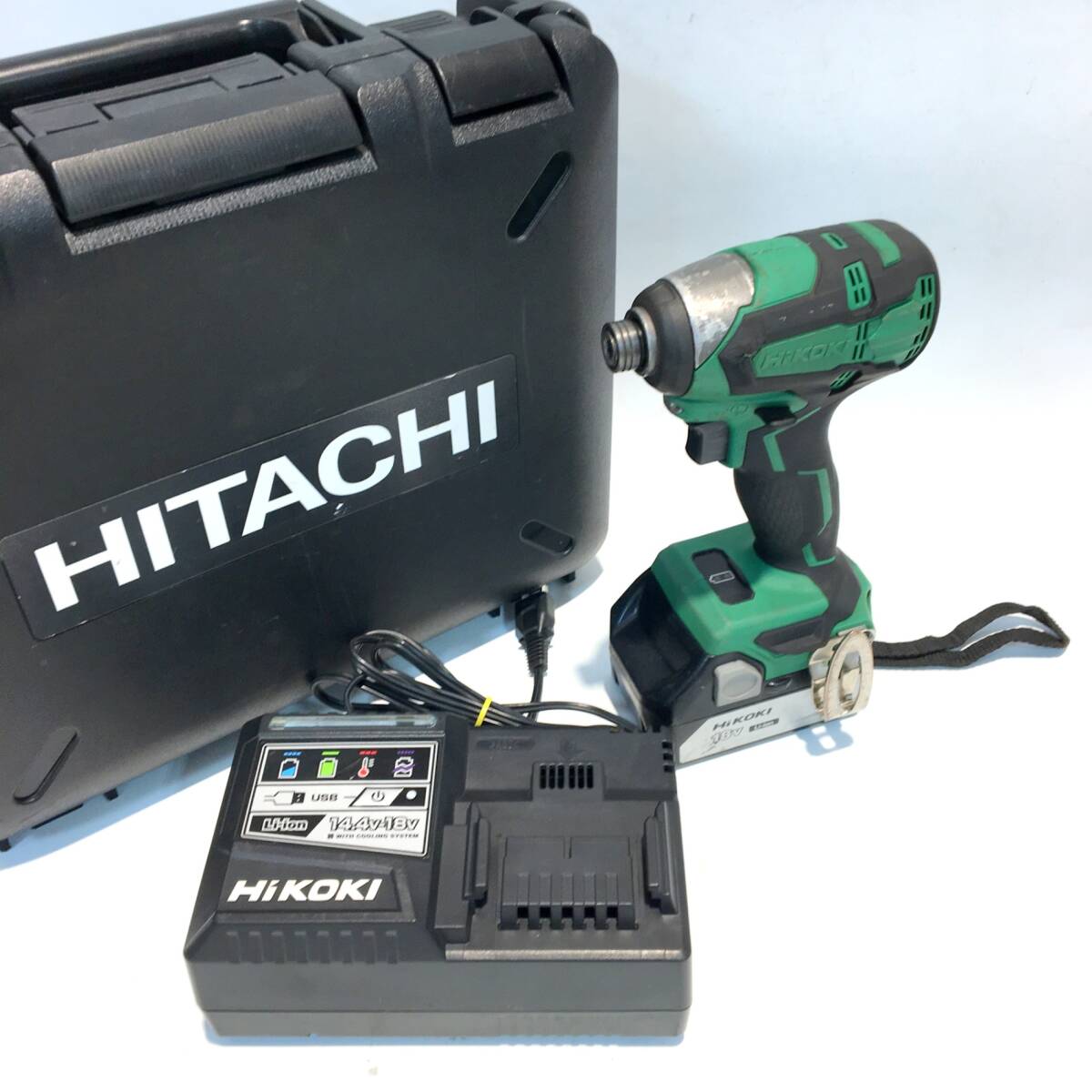 ハイコーキ コードレスインパクトドライバ WH18DB(2SC) 18V バッテリー1 充電器・ケース付き HiKOKI △ DW2354