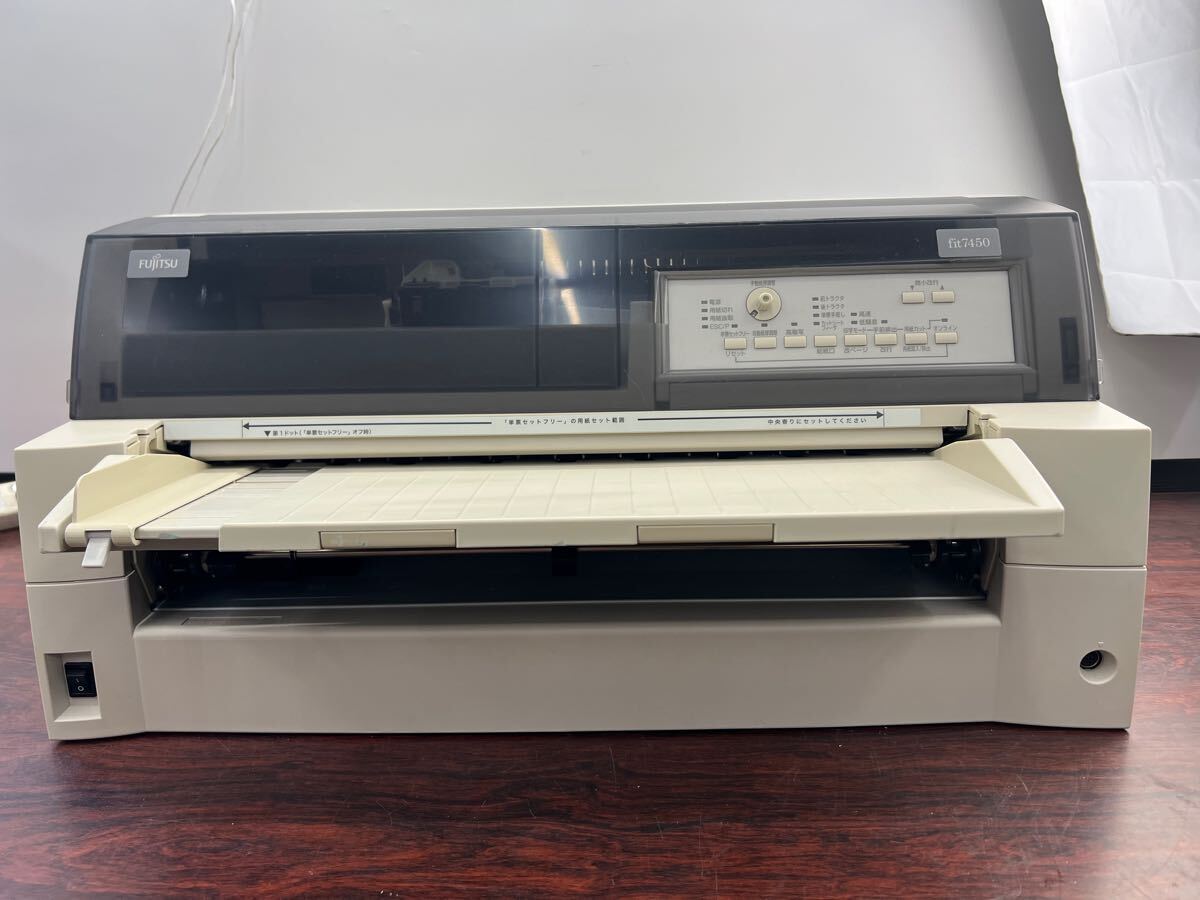 ◆11110) FUJITSU/富士通 ドットプリンター Fit7450 USB/パラレル/LAN A4/A3用紙対応 中古品　(壬1)