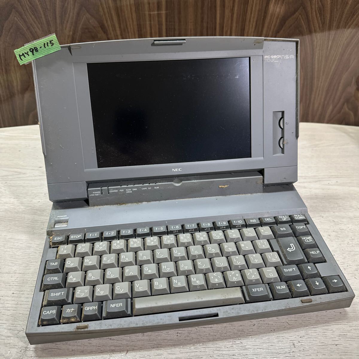 MY98-115 супер-скидка PC98 ноутбук NEC PC-9801NS/R электризация не возможно Junk включение в покупку возможность 