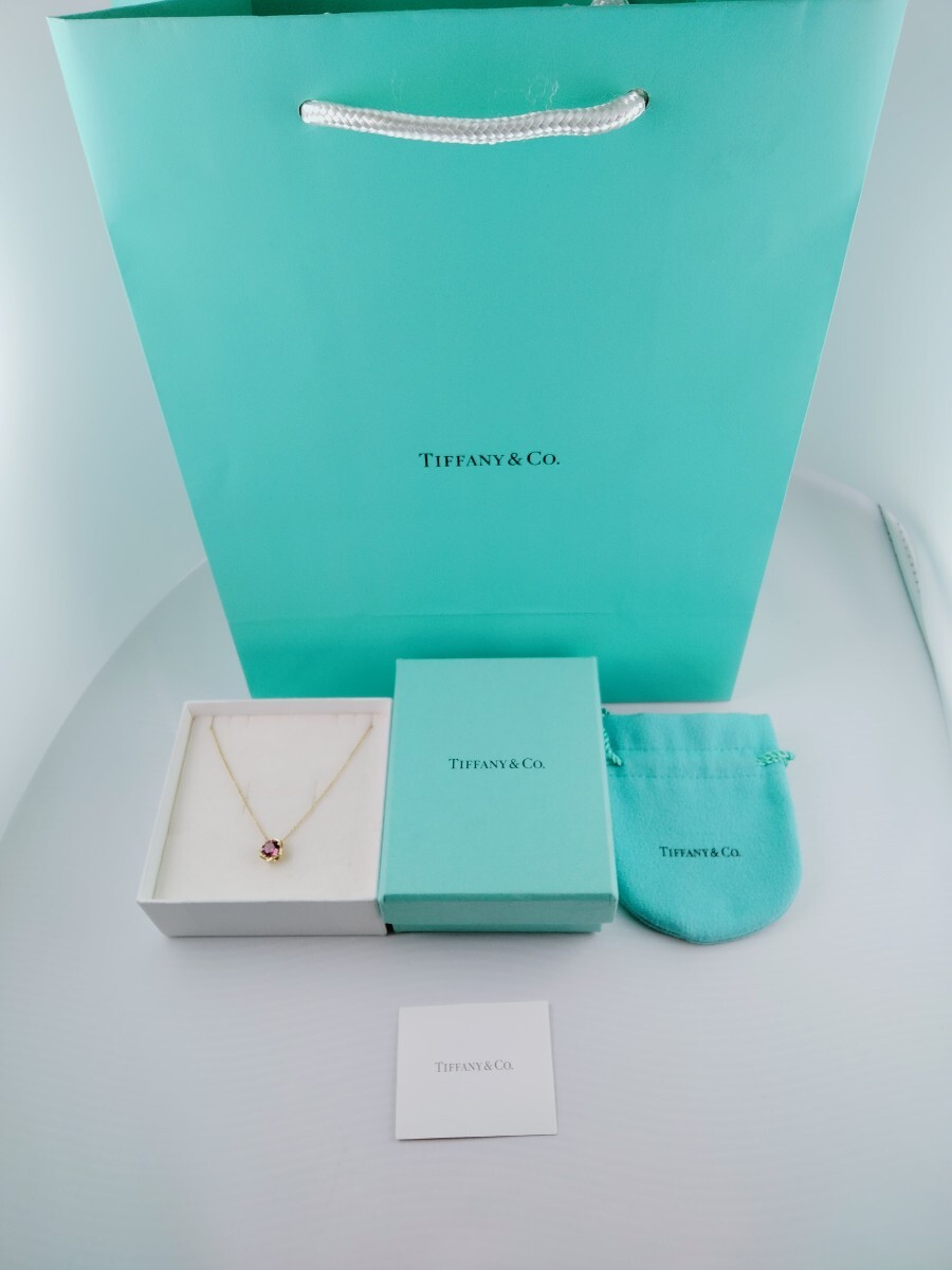 希少 新品 未使用 正規(guī)品 ティファニー tiffany&co ネックレス ピンクサファイア プレゼント 仕様k18 750 ゴールド ギフト