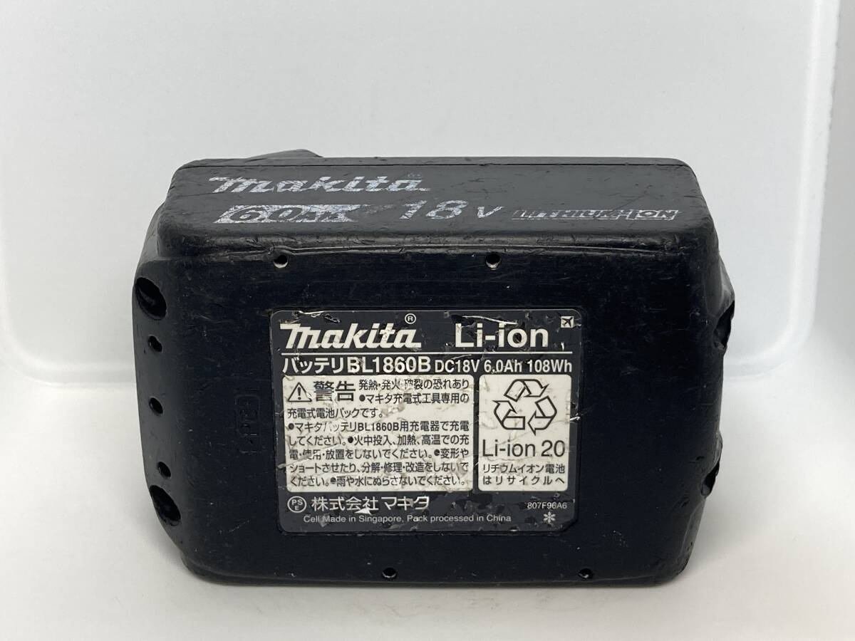 【送料0】純正！マキタ バッテリー 18v 6.0Ah【BL1860B】残量表示あり　税無　 Makita 　/6321