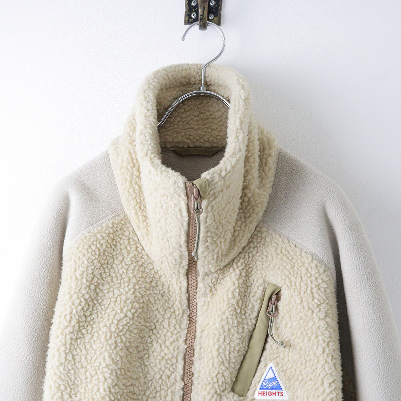 ケープハイツ Cape HEIGHTS BREAKHEART ブレイクハート フリース ジップアップ ボアジャケット XS/ベージュ アウター【2400014129410】