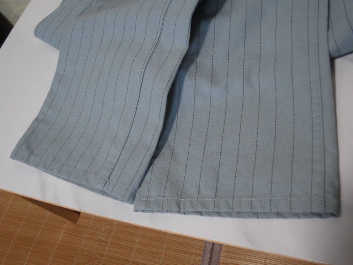 VOLCOM ボルコム　パンツ　ボトムス　スラックス　薄グリーン系　ストライプ　USED 古着　中古_画像7