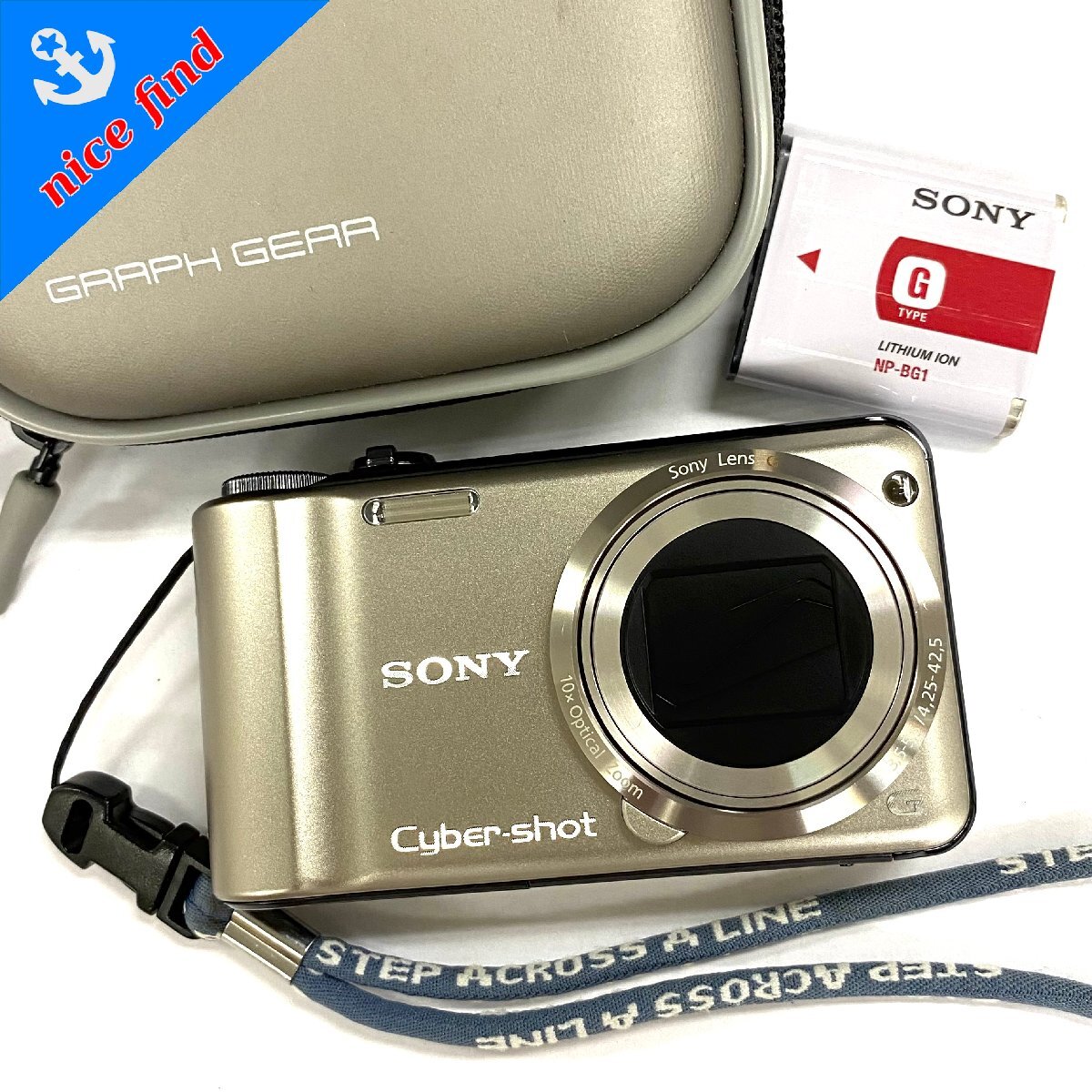 ◆ソニー SONY◆サイバーショット DSC-HX5 本体 3，5-5，5/4，25-42，5 コンパクト デジタル カメラ ボディ ゴールド バッテリー付 動作未確認