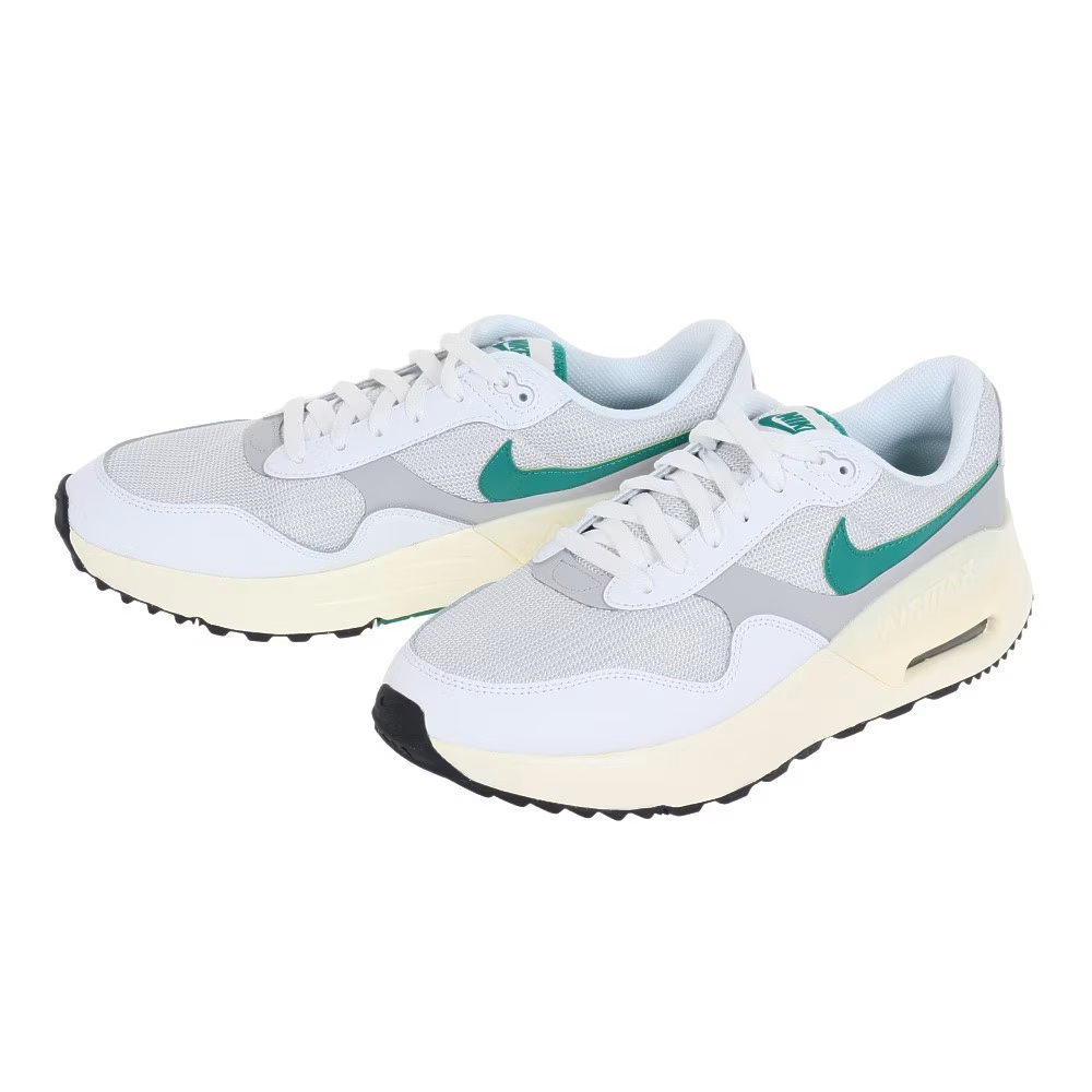 ナイキ エア マックス システム 30cm 稅込定価11550円 ホワイト グリーン NIKE AIR MAX SYSTM メンズスニーカー 白 緑 ◎