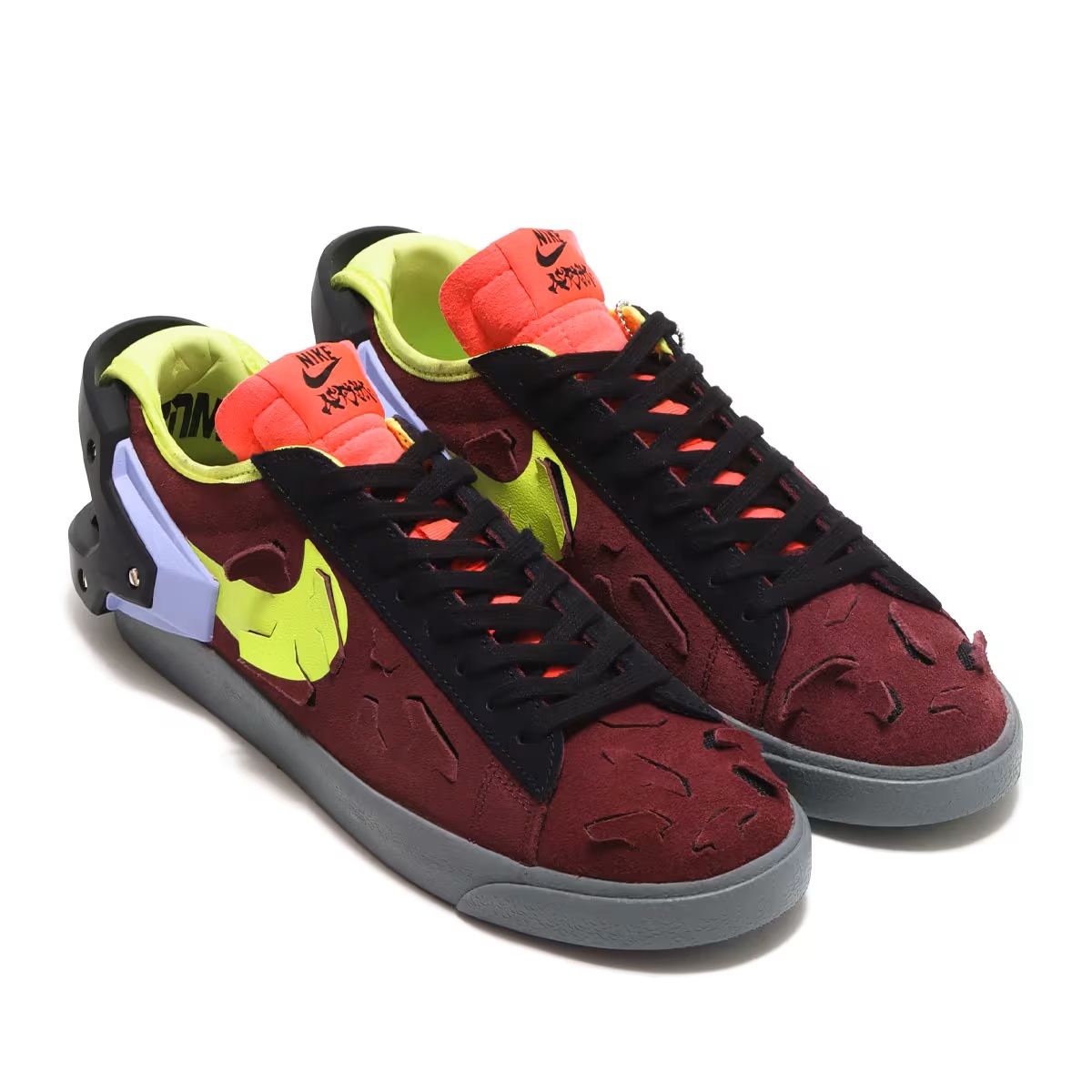 アクロニウム ナイキ 26cm ブレーザー ロー バーガンディ ブラック 税込定価17050円 ACRONYM NIKE BLAZER LOW コラボ スニーカー ①
