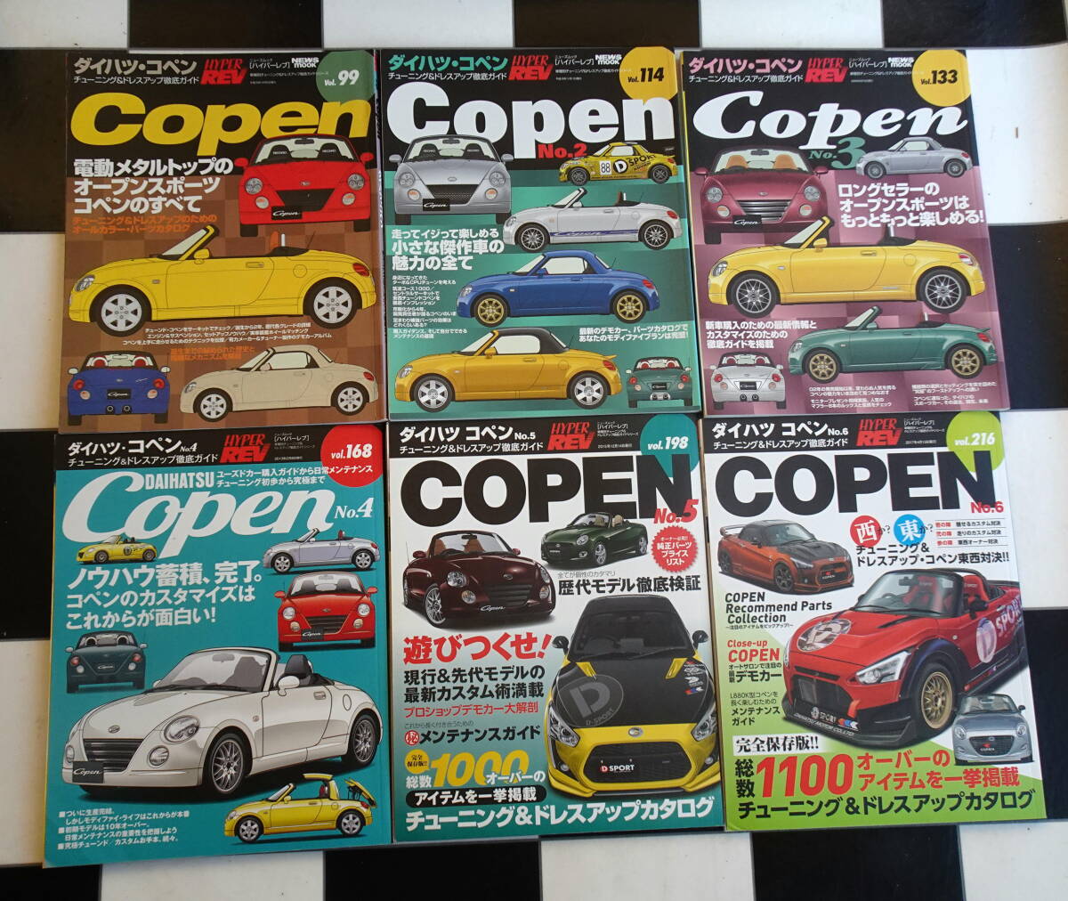 大特価 イラスト No.1-6+DAIHATSU コペン Vol.99/114/133/168/1198/216】ダイハツ 【ハイパーレブ COPENスタイル LA400K L880K 合計7冊セット 車種別解説書