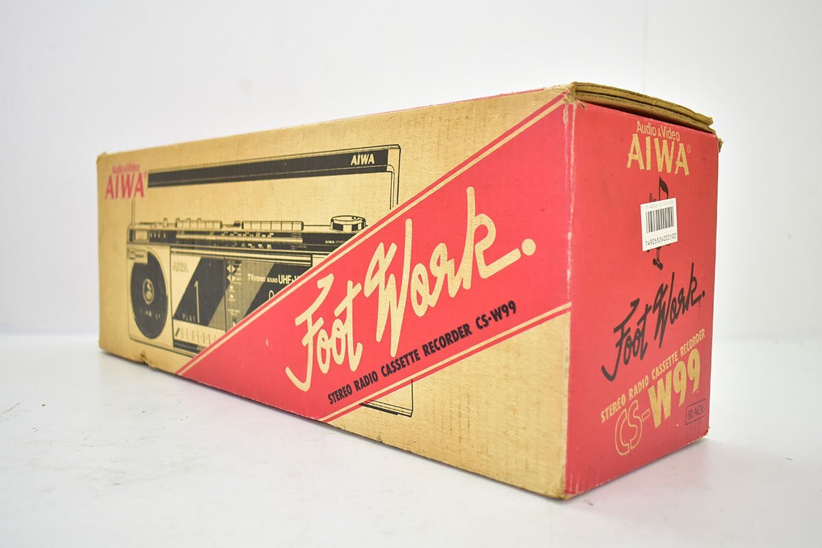 AIWA CS-W99 FOOT WORK ダブルラジカセ 元箱付[アイワ
