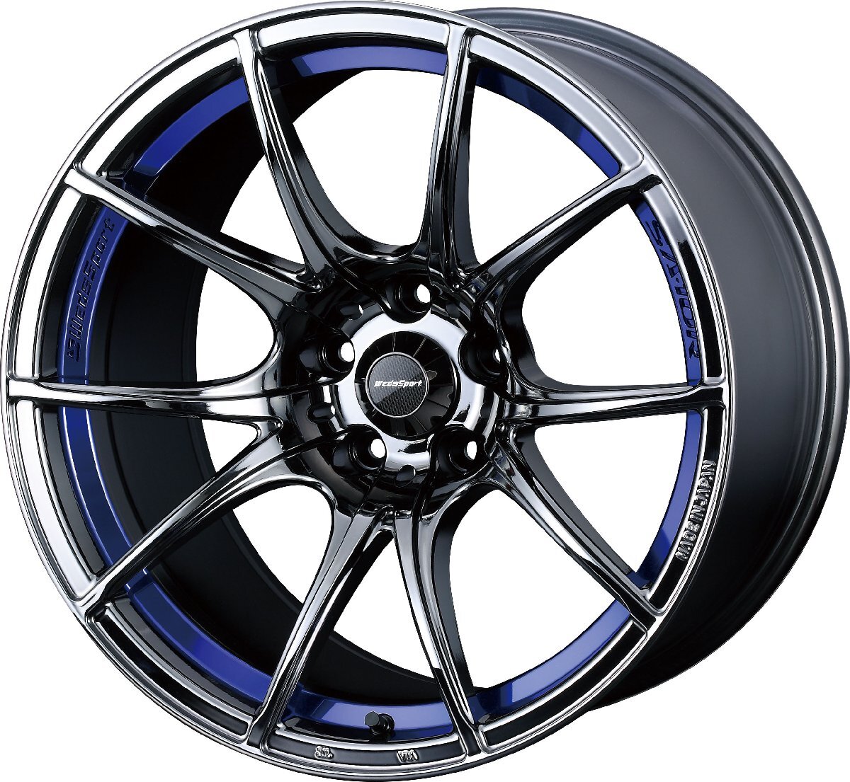 ウェッズスポーツ SA10R アルミホイール 1本 18X10.5 5H 114.3 +25 ブルーライトクローム (BLC) / 18インチ WEDSSPORT SA10R_画像1
