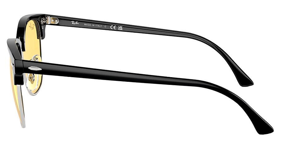 RAY-BAN CLUBMASTER WASHED LENSES RB3016 1354R6 51mm シルバー上にブラック/イエロー レイバン