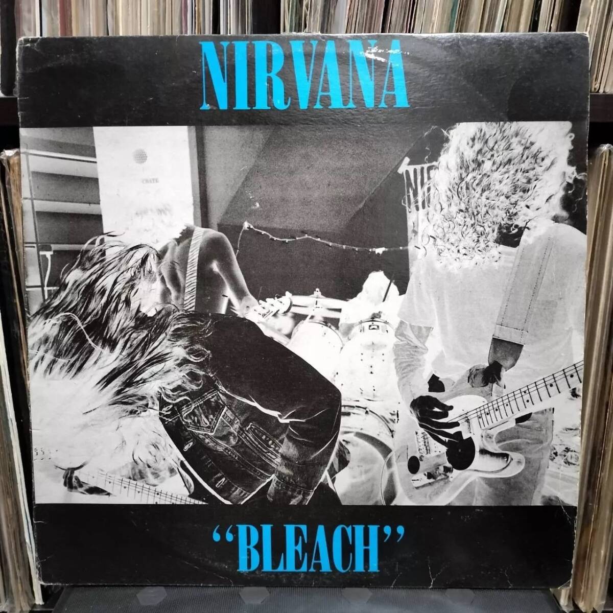 Nirvana ニルヴァーナ Bleach レコード LP Album 青版 青文字 Nirvana ニルヴァーナ Bleach レコード LP Album 青版 青文字