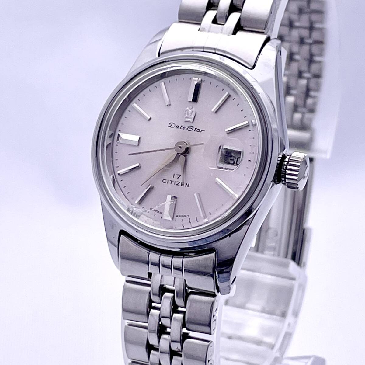 CITIZEN シチズン DateStar デイトスター DTRJ1902-YD 腕時計 レディース ウォッチ 手巻き 機械式 デイト 17JEWELS 17石 銀 シルバー P1798