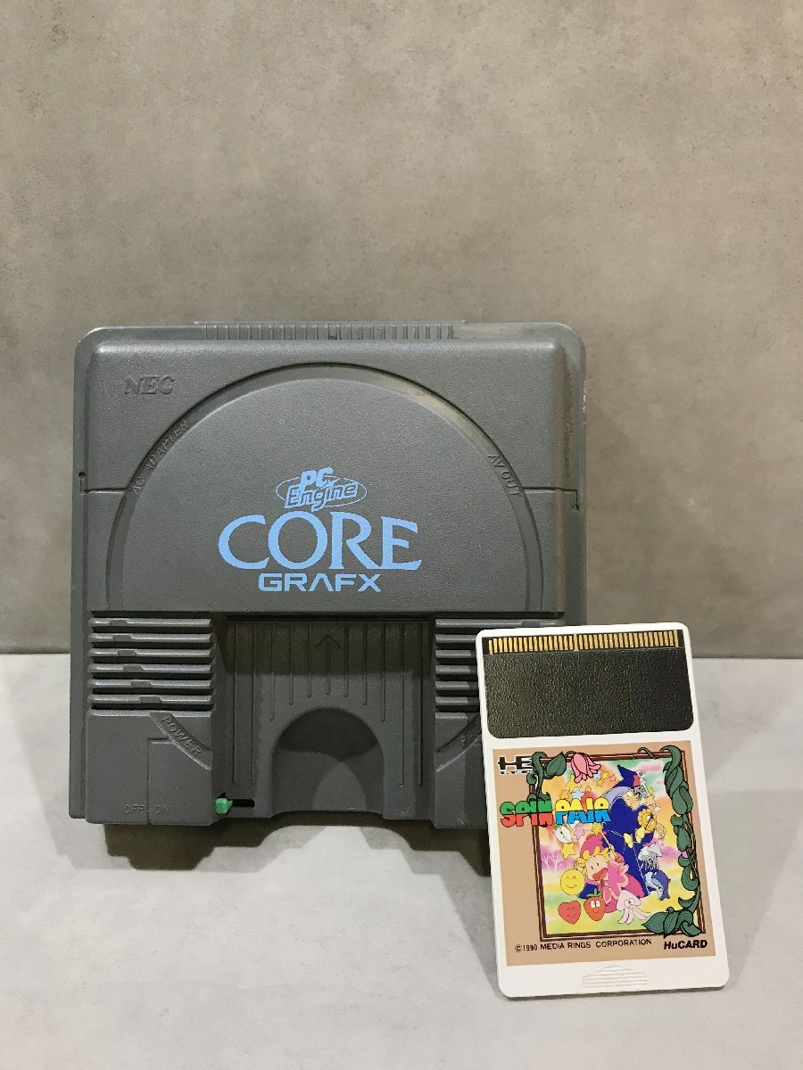 S8471◇NEC PC Engine ピーシーエンジン PI-TG3 CoreGrafx コアグラフィックス HuCARD付 SPIN PAIR【未確認】241121