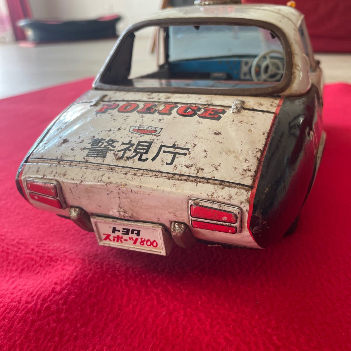 トヨタスポーツ800 ヨタハチ ブリキ 警視庁パトロールカーアサヒ トヨタスポーツ800 ヨタハチ ブリキ 警視庁パトロールカーアサヒ