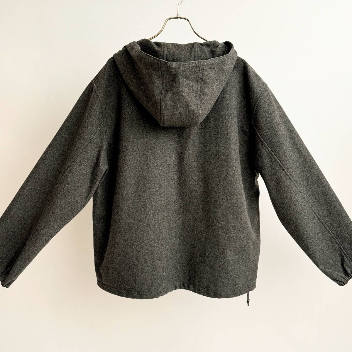 希少《 Mint Condition / Polo Golf / XL 》90s 極上品【 Ralph Lauren ポロゴルフ グレー フラノウール アノラック パーカ ビンテージ 】_画像9