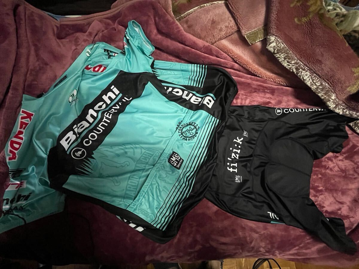 メーカー不明サイクルジャージ 上下セット XXXL BIANCHI