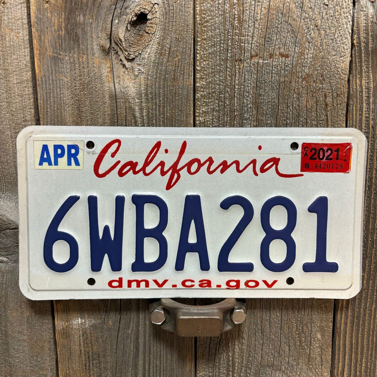 281 送料無料前後ペアカリフォルニアナンバープレート ライセンスプレート2枚セット検）アメ車STANCE USDM LOWRIDERシボレーダッジ