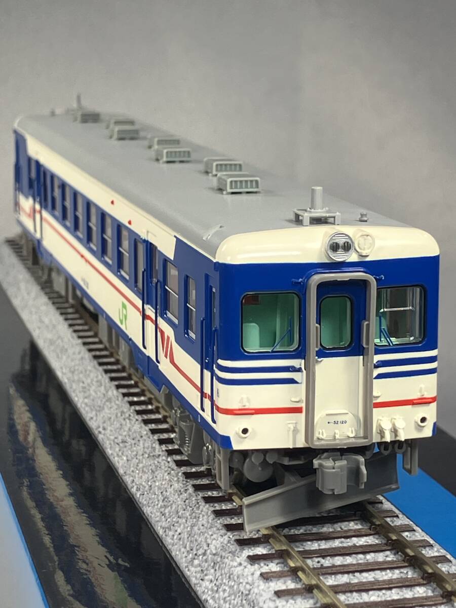 未使用品・マイクロエース・キハ52 120号機(米坂線・新潟色)プラ製精密モデル(H-5-007)室内灯・ヘッド&テール点灯