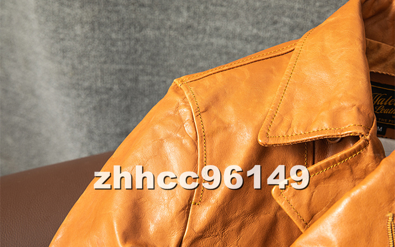 ■美品■メンズ 革ジャン レザージャケット 最上級 牛革 ライダース バイクウエア ヴィンテージ風(fēng) 本革 M-4XLサイズ
