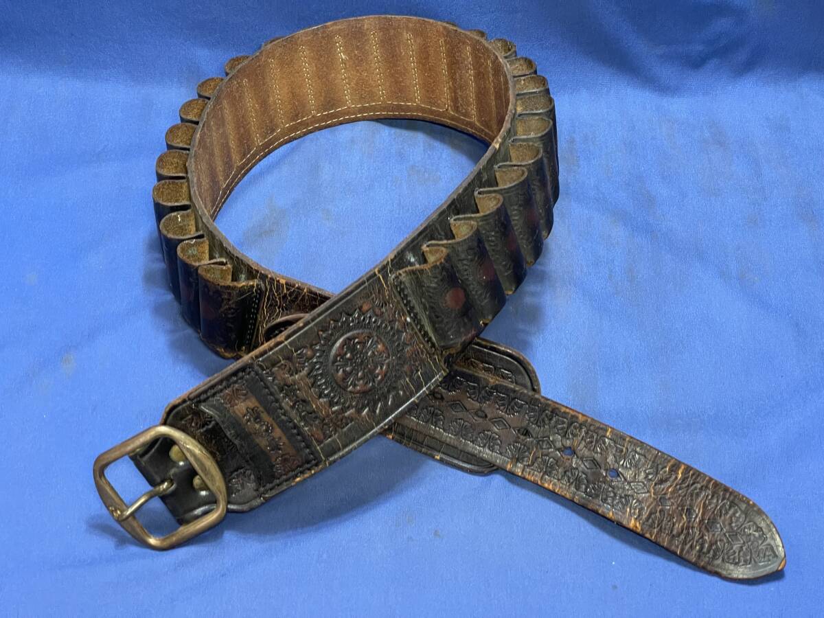 ベルト 12号 弾帯 本革 昭和 散弾銃 弾 フォルダー つばさ ベルト 12号 弾帯 本革 昭和 散弾銃 弾 フォルダー つばさ