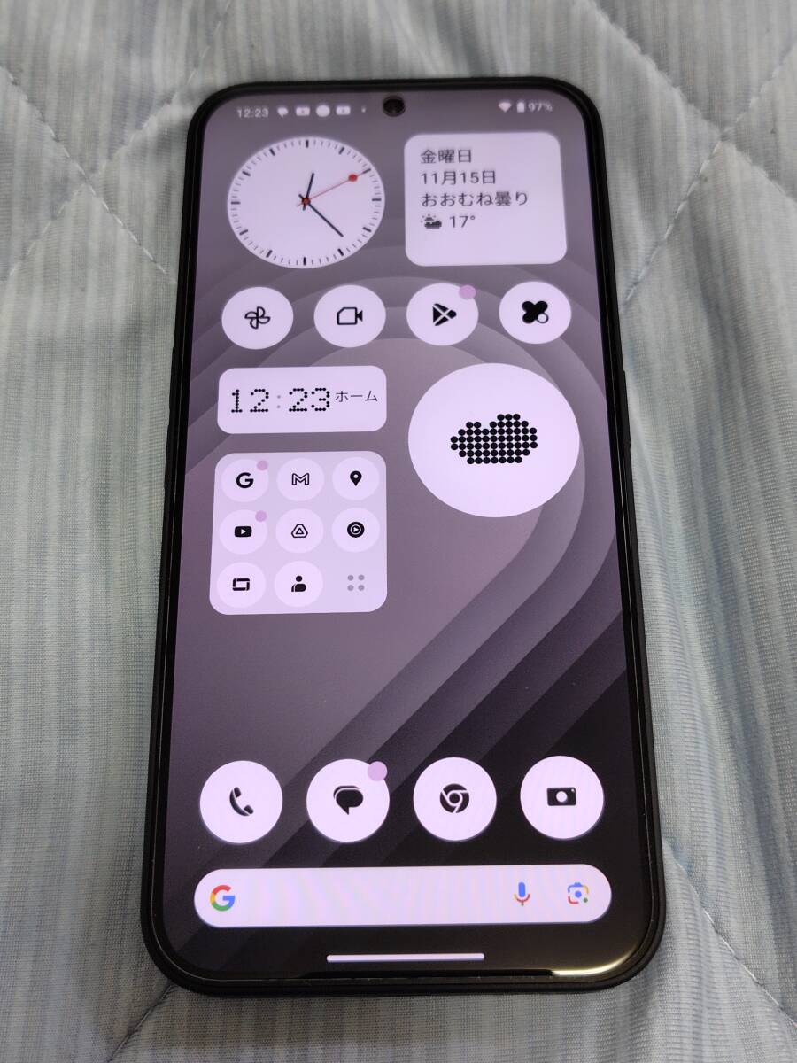Nothing Phone (2a) 国内版SIMフリー ブラック 6.7インチ RAM 8GB/ROM 128GB