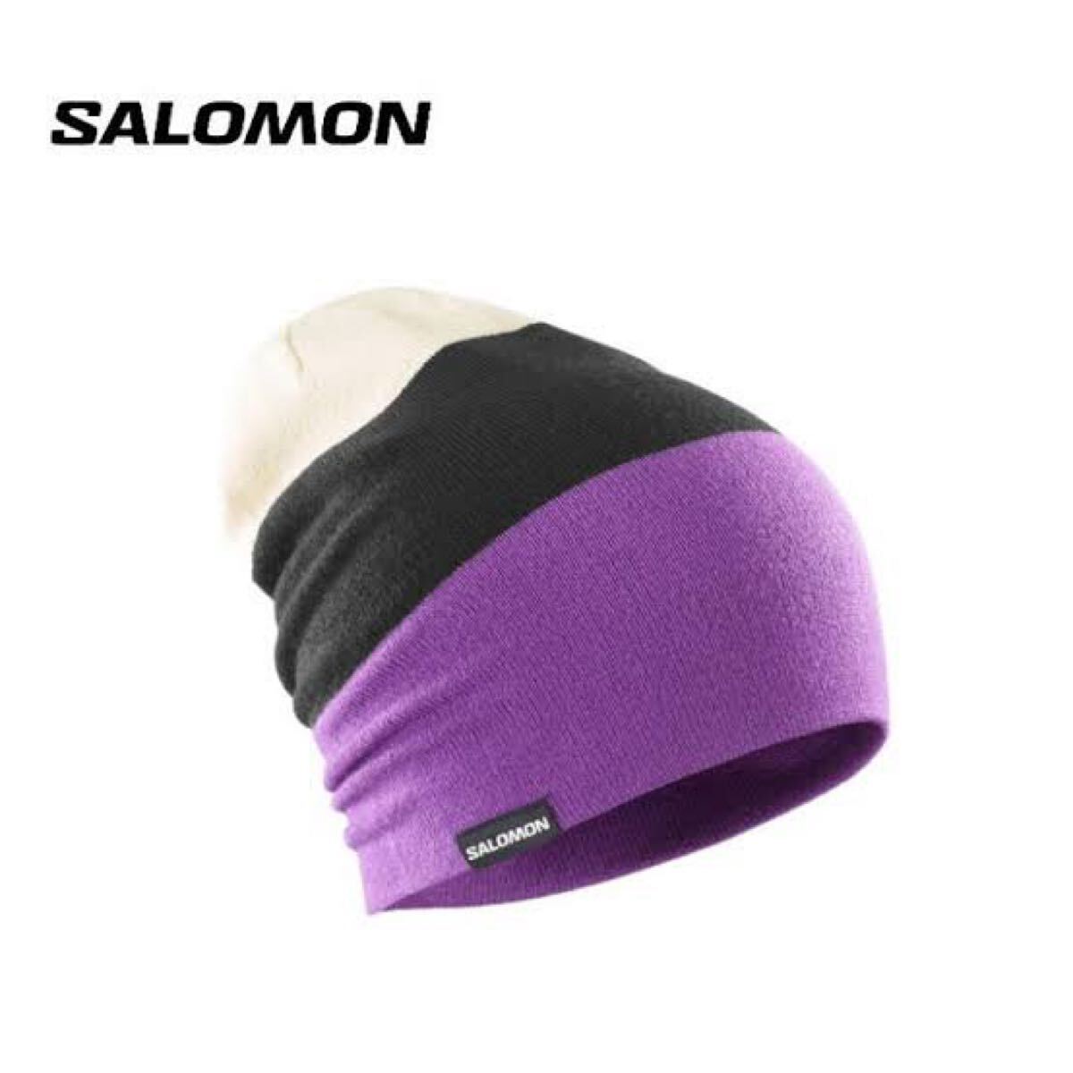 Salomo サロモンニット帽　ビーニー　帽子　 ニットキャップ　ウィンタースポーツ　スキー　スノボー　C_画像1