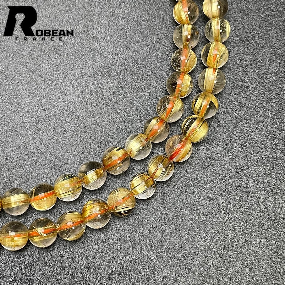 逸品 EU製 定価15万円☆ROBEAN・タイチンルチルペンダント☆黄金