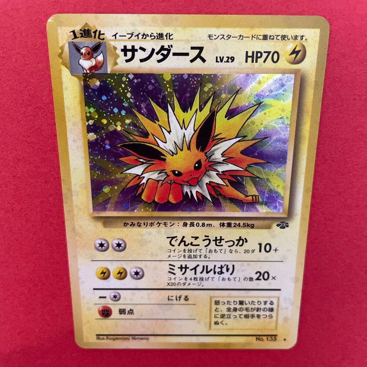 ポケモンカード 旧裏面 サンダース LV29 No135 旧裏 ポケカ キラ ポケモンカードゲーム 初期 ポケモン カード トレカ 平成 レトロ 当時物(シングルカード)|売買されたオークション情報、Yahoo!オークション(旧ヤフオク!) の商品情報をアーカイブ公開 - オークファン ポケモンカード 旧裏面 サンダース LV29 No135 旧裏 ポケカ キラ ポケモンカードゲーム 初期 ポケモン カード トレカ 平成 レトロ 当時物(シングルカード)|売買されたオークション情報、Yahoo!オークション(旧ヤフオク!) の商品情報をアーカイブ公開 - オークファン