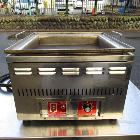 EISHIN　エイシン電気　卓上 電気グリドル　電気グリラー　電気鉄板焼き機　三相200V　餃子　おやき　焼きそば　厨房機器　中古★6-1127