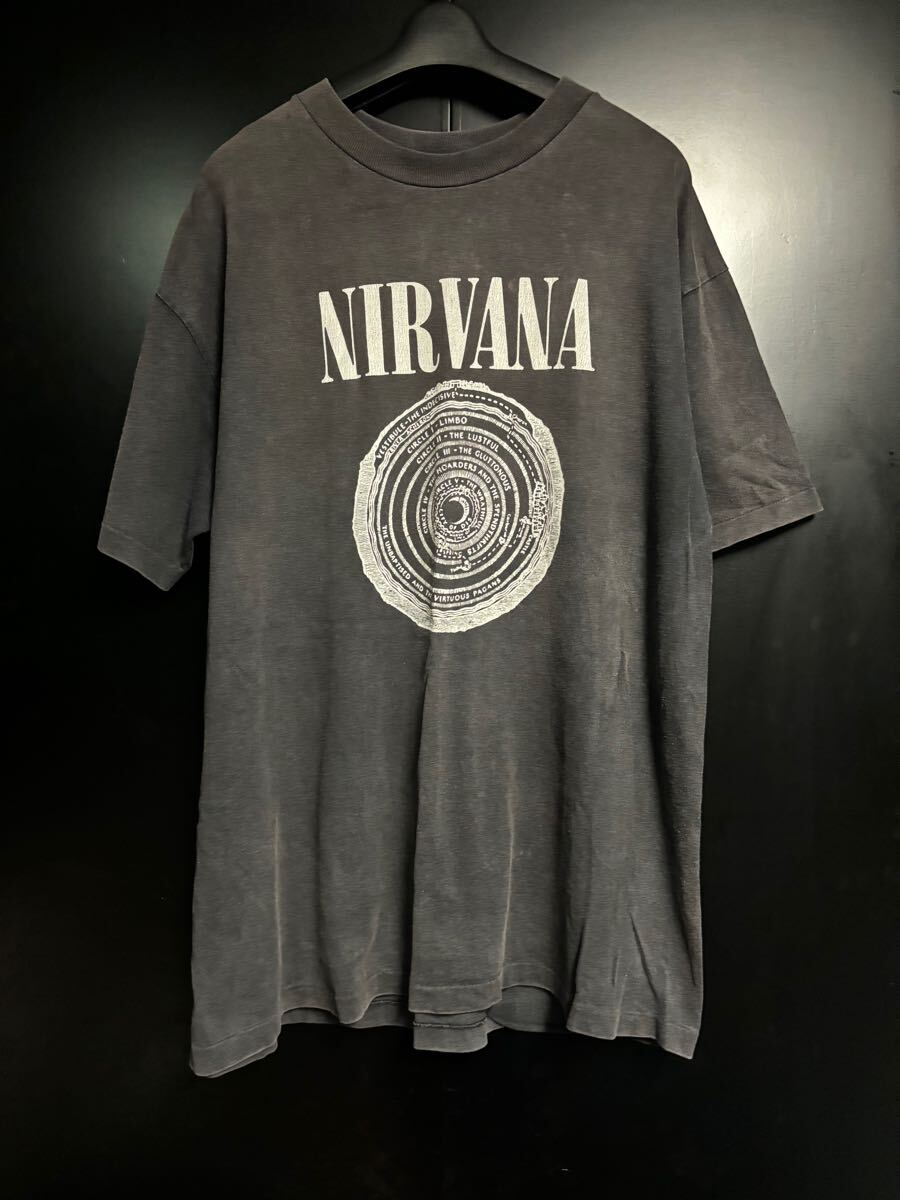 激レア90'S当時物NIRVANA Tシャツ ヴィンテージ サイズXL USA製 激レア90'S当時物NIRVANA Tシャツ ヴィンテージ サイズXL USA製