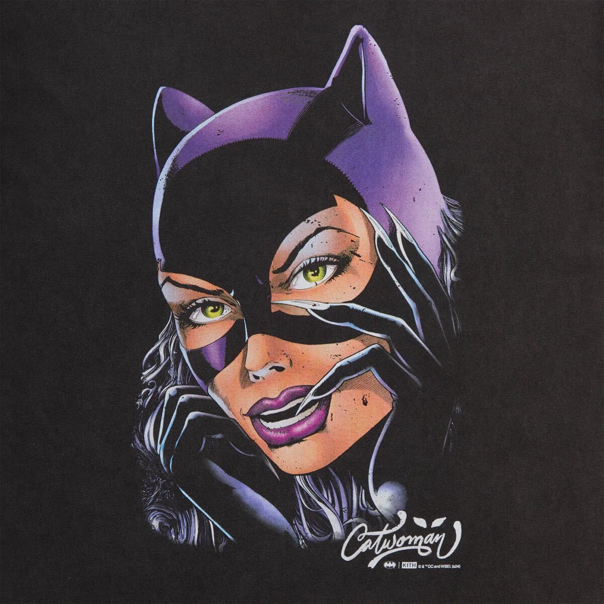 ☆ KITH x BATMAN Catwoman vintage tee コラボTシャツ ☆ Kith x Batman Catwoman Vintage Tee Black XXLサイズ キス x