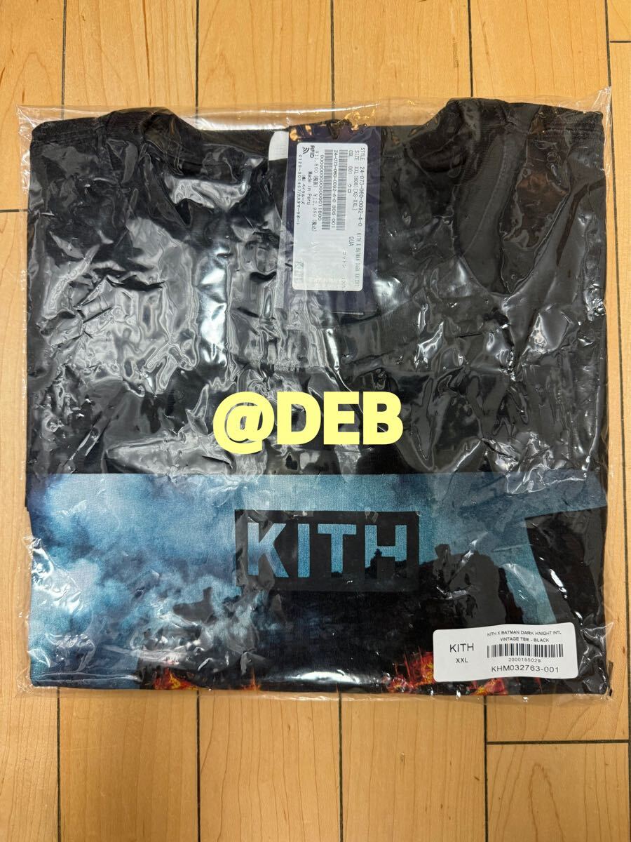 Kith x Batman Dark Knight International Vintage Tee Black Kith x Batman Dark Knight International Vintage Tee Black