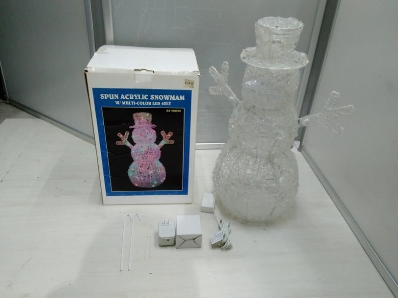 神戸産業(yè) SNOWMAM スノーマン アクリル 60cm LEDライト 57-11076M TM 40LT クリスマス イルミネーション