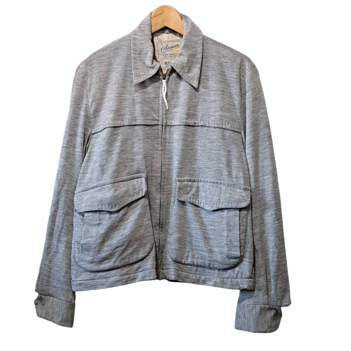 50s ビンテージ Airman milium sports jacket zip upドリズラー 50s ビンテージ Airman milium sports jacket zip upドリズラー