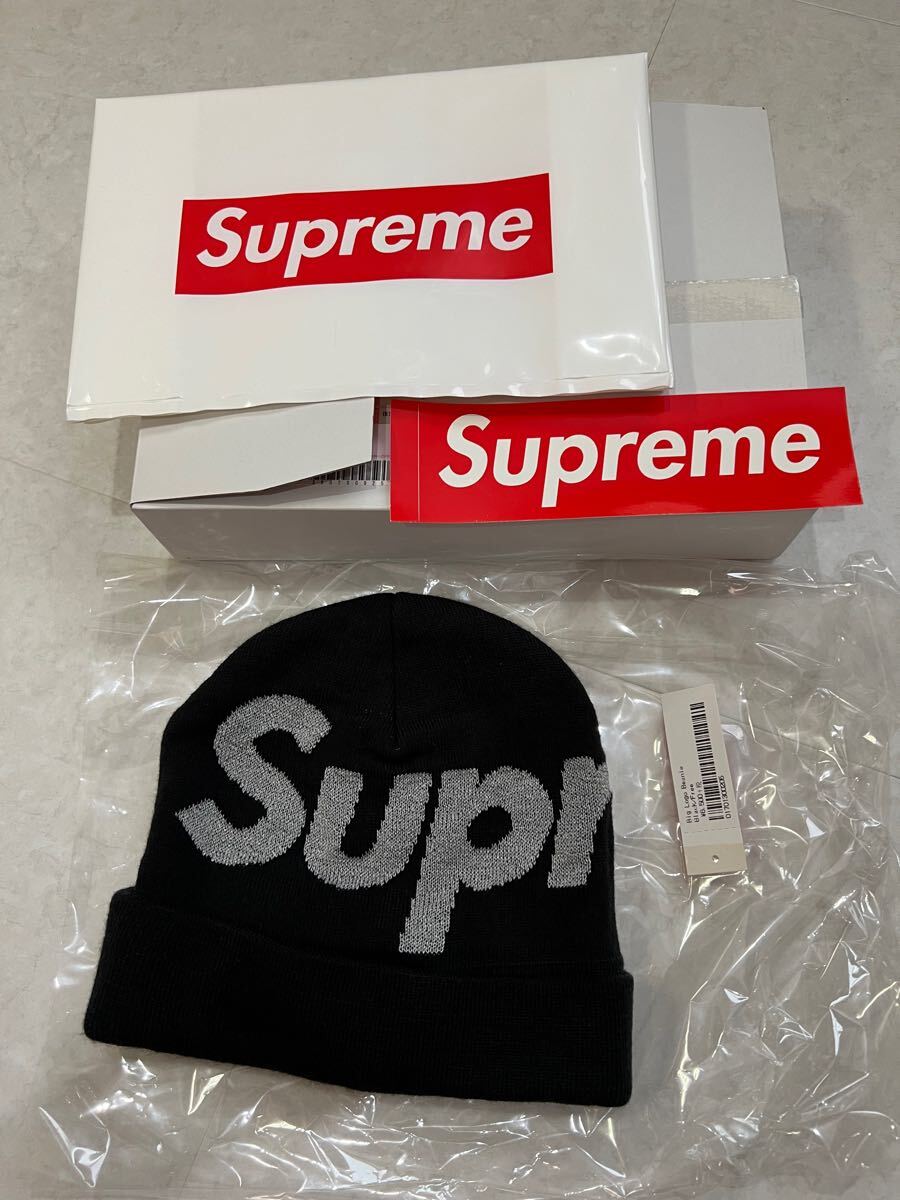 supreme big logo beanie 美品