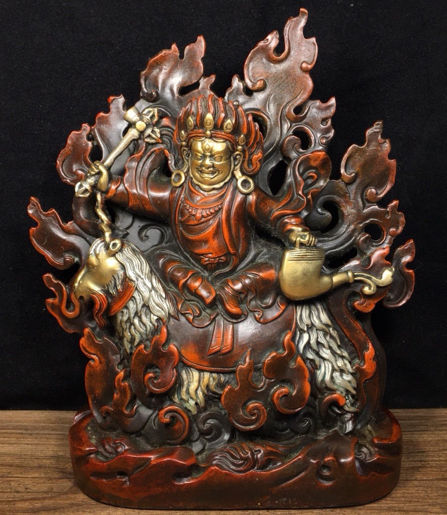 九華山地蔵王仏像 銅製 装飾品 現代工芸品 美術品 置物 ひきつけ 九華山地蔵王仏像 銅製 装飾品 現代工芸品 美術品 置物 ひきつけ