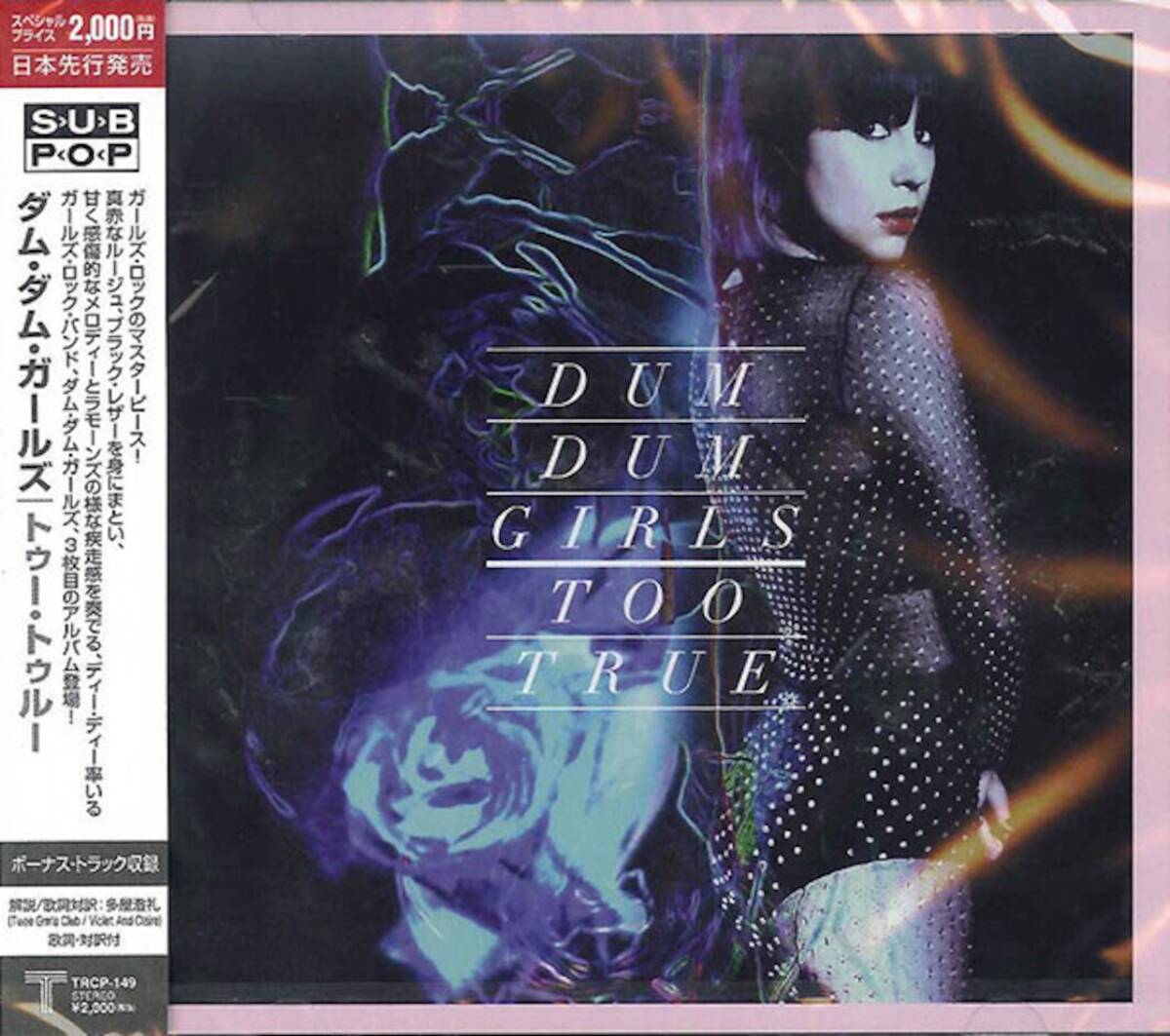 ＊中古CD DUM DUM GIRLS/TOO TRUE+1 2014年作品3rd国内盤ボーナストラック収録 米国/L.A.ガールズガレージロック プリテンダーズ HOLE L7