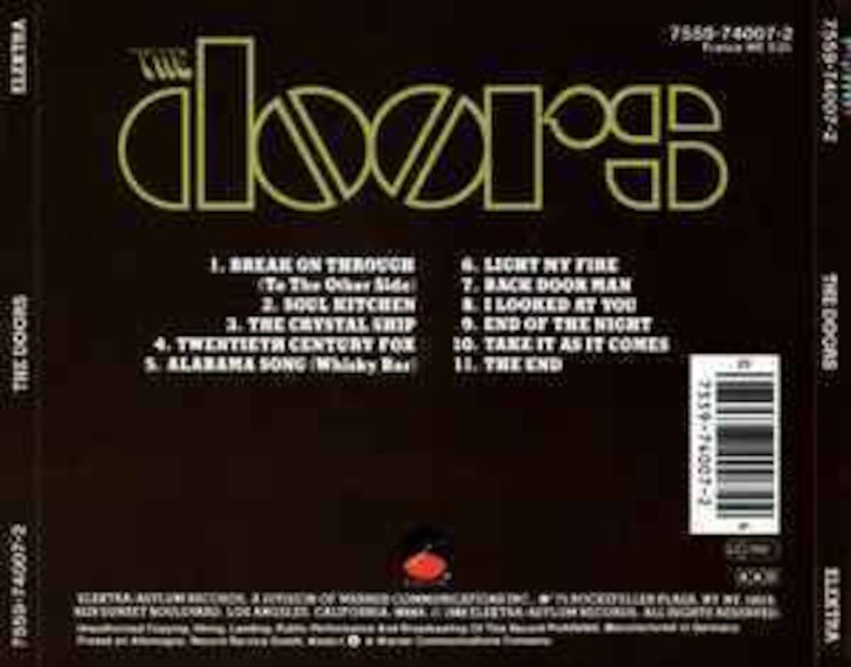 ＊中古CD the Doors/ザ?ドアーズ 1967年作品1stドイツ盤 1988年再発盤 米國ロック ジム?モリソン