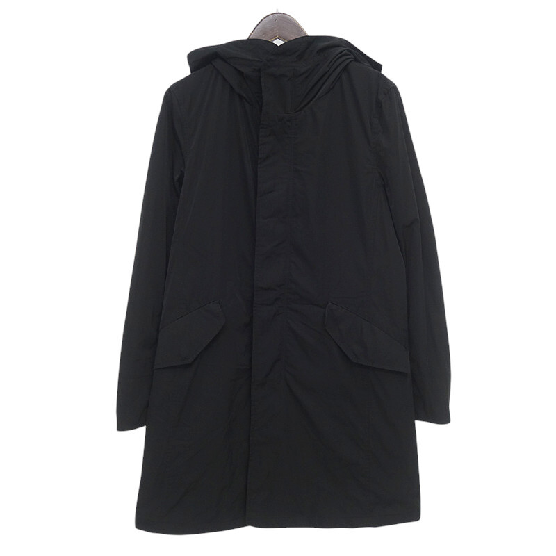 【特別価格】JUN HASHIMOTO × nano universe モッズ コート ブラック サイズ メンズS