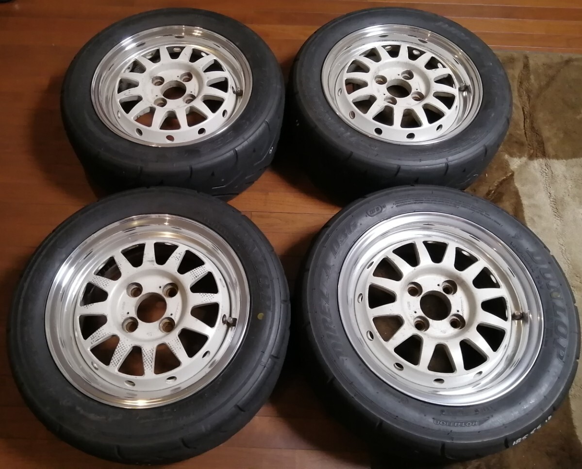 美品 WEDS SPORTS 2PF クラゲ 14inch 6J 4H 100 +35 当時物
