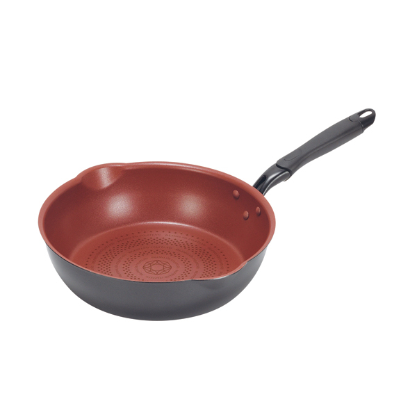 まとめ得 クックサイン IH対応ダイヤモンドコート極深両口フライパン28ｃｍ x [3個] /m