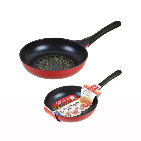 まとめ得 超軽いダイヤモンドコート フライパン24cm x [3個] /m
