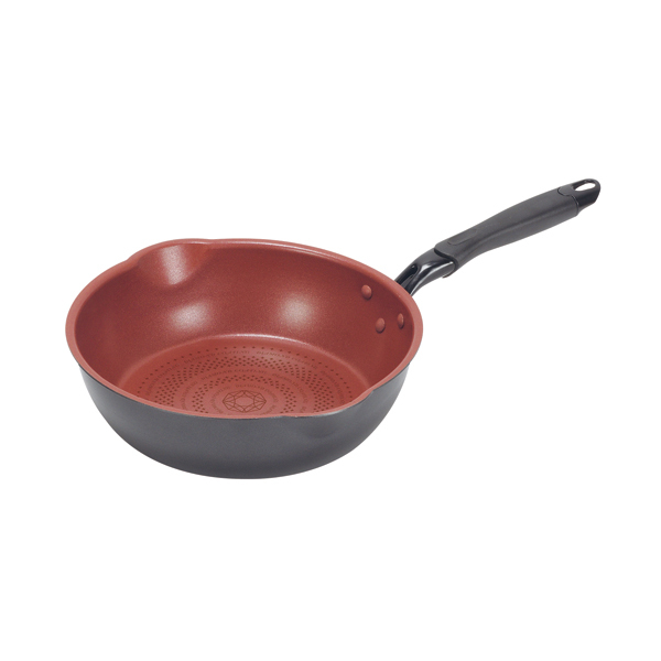 まとめ得 クックサイン IH対応ダイヤモンドコート極深両口フライパン26ｃｍ x [3個] /m